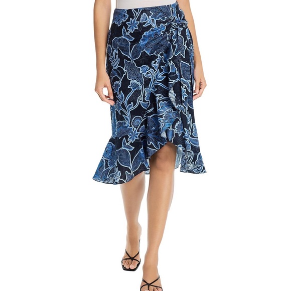 Parker Drew Marine Safari Floral Skirt Women’s Size‎ 10 - Picture 1 of 9
